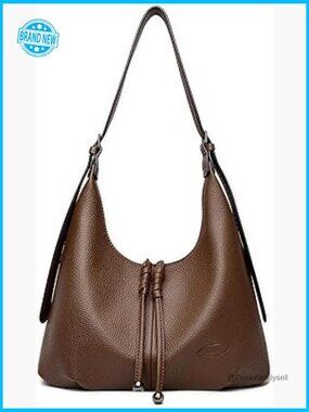 Ultra Soft Vegan Leather Hobo Shoulder Crossbody Tote Bag for Women